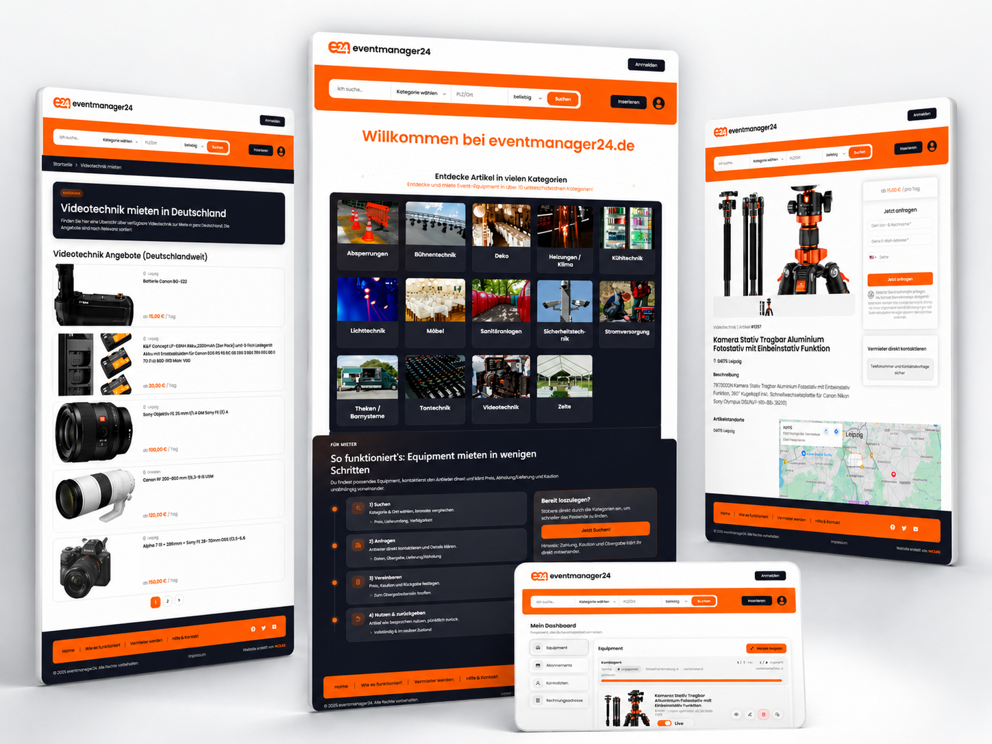 Screenshot eventmanager24.de